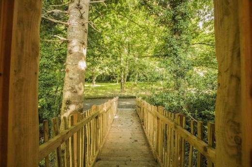 Lewis tree house lodge in Brittany