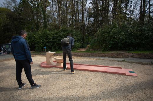 Crazy golf course at the Treuscoat Estate