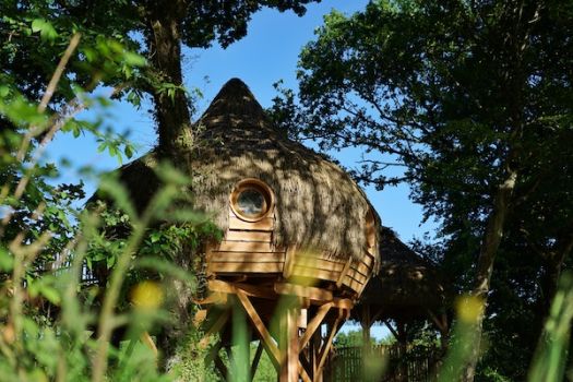 KELSO TREE HOUSE LODGE IN BRITTANY, WITH SPA