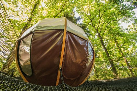 Iona Nid'Île tree house dome in Brittany