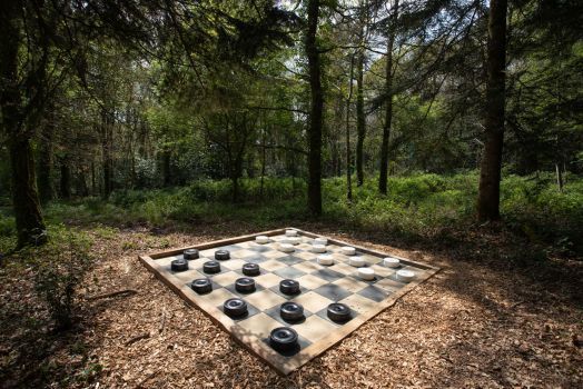 Outdoor giant games in the Treuscoat forest