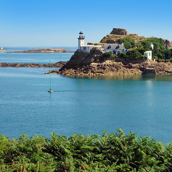 The Baie de Morlaix in the department of Finistere