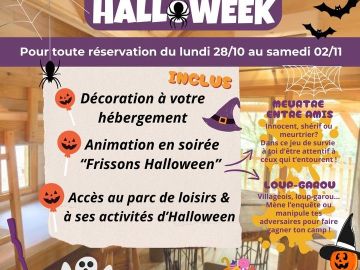 🎃 PACK HALLOWEEK ! 👻
🔗https://www.domaine-treuscoat.fr/tous-nos-hebergements.php
💥 Du lundi 28 octobre au samedi 02 novembre, profitez sans supplément de...