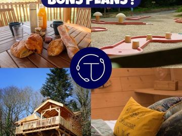 Offres et bons plans !💡🌿
🔗 https://www.domaine-treuscoat.fr/hebergement-insolite-bretagne.php 
Passez un week-end insolite à prix réduit, grace à nos offres...