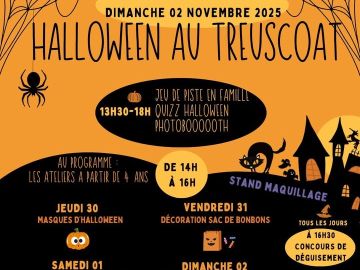 @followers🕵️ Programme animations vacances de la Toussaint 🎃
🔗https://www.domaine-treuscoat.fr/parc-de-loisirs-finistere-bretagne.php
Parc ouvert du samedi...